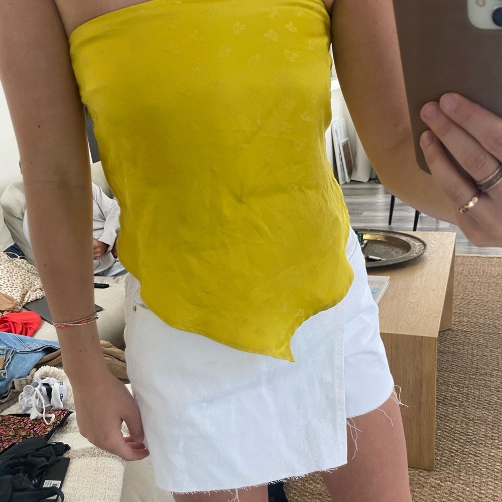 ZARA SILK BANDANA TOP